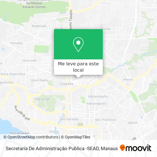 Secretaria De Administração Publica -SEAD mapa