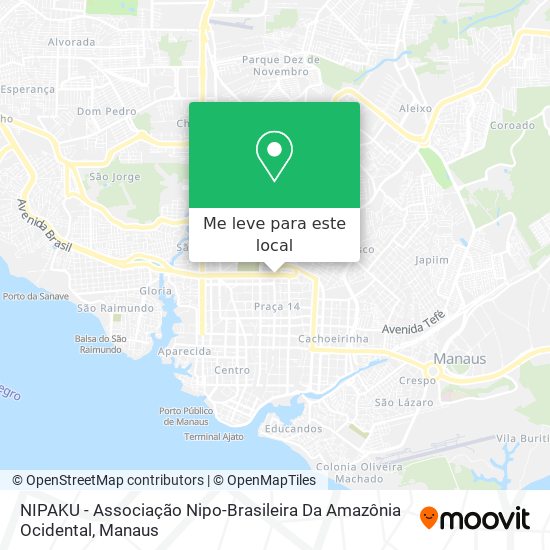 NIPAKU - Associação Nipo-Brasileira Da Amazônia Ocidental mapa