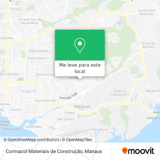 Cormacol Materiais de Construção mapa