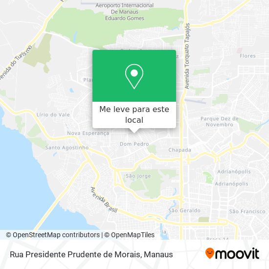 Rua Presidente Prudente de Morais mapa