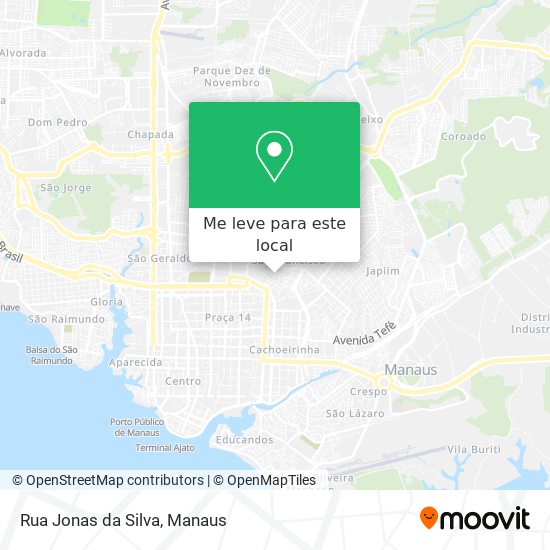 Rua Jonas da Silva mapa