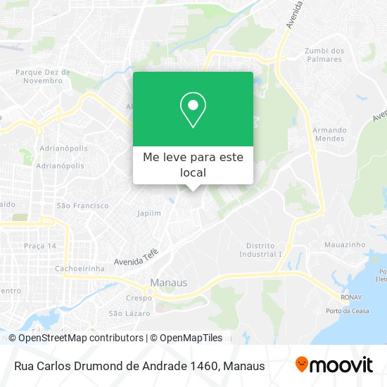 Rua Carlos Drumond de Andrade 1460 mapa