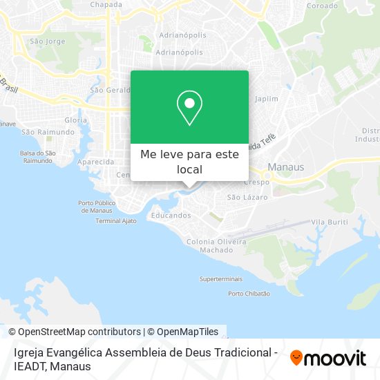 Igreja Evangélica Assembleia de Deus Tradicional - IEADT mapa