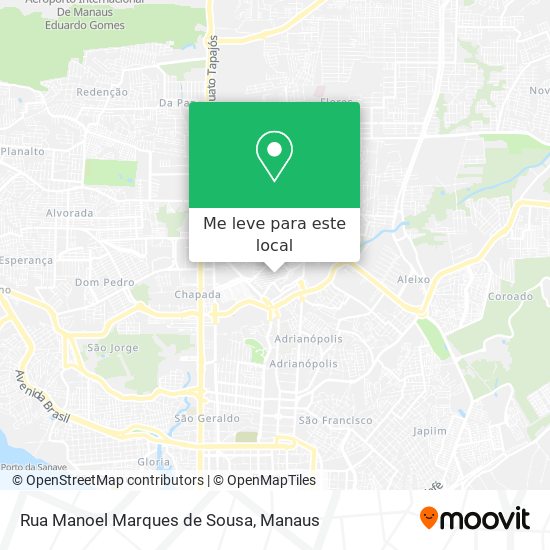 Rua Manoel Marques de Sousa mapa