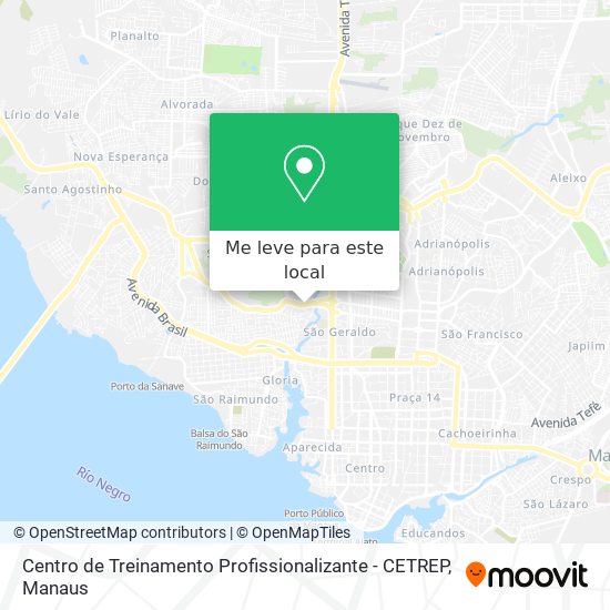 Centro de Treinamento Profissionalizante - CETREP mapa