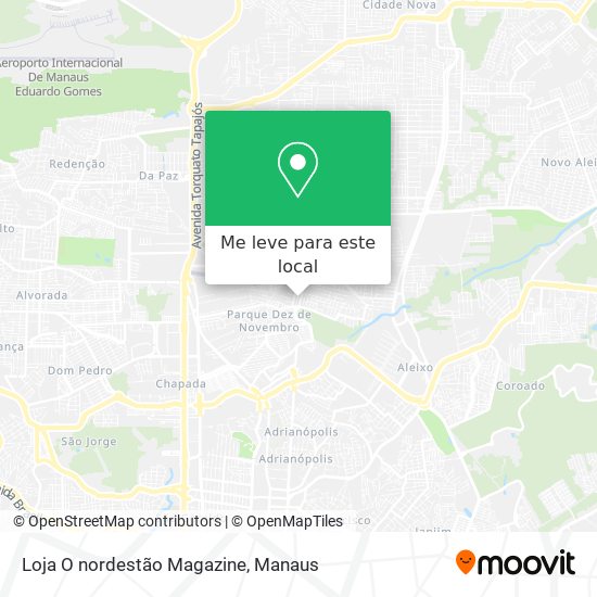 Loja O nordestão Magazine mapa