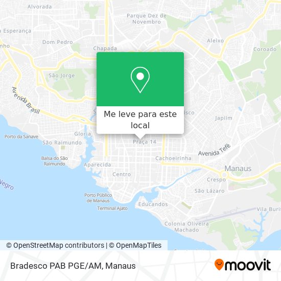 Bradesco PAB PGE/AM mapa