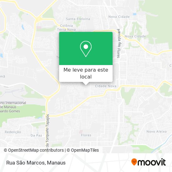 Rua São Marcos mapa