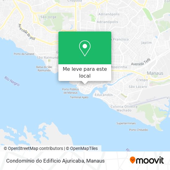 Condomínio do Edifício Ajuricaba mapa
