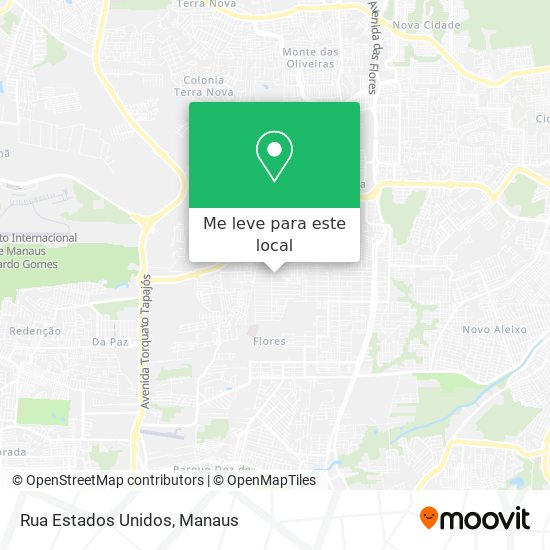 Rua Estados Unidos mapa