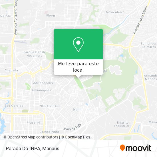 Parada Do INPA mapa