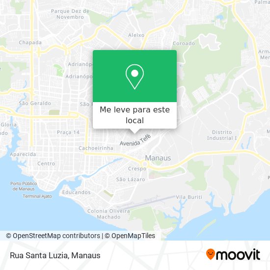 Rua Santa Luzia mapa