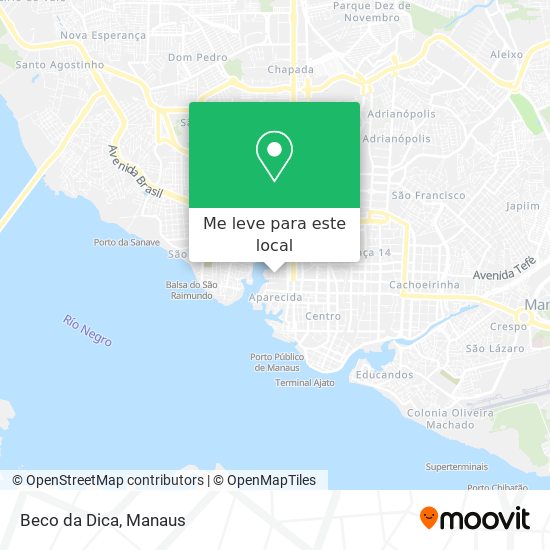 Beco da Dica mapa