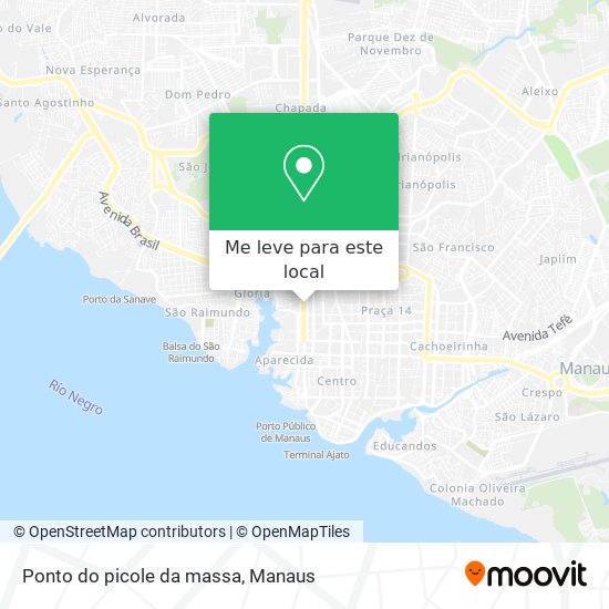 Ponto do picole da massa mapa