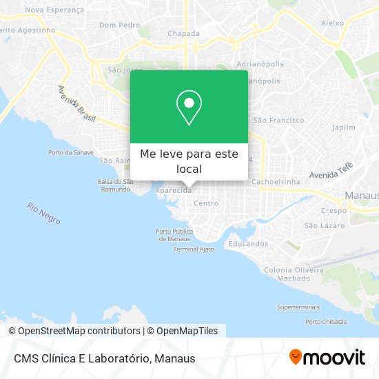 CMS Clínica E Laboratório mapa