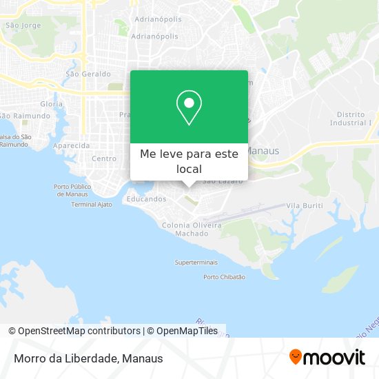 Morro da Liberdade mapa