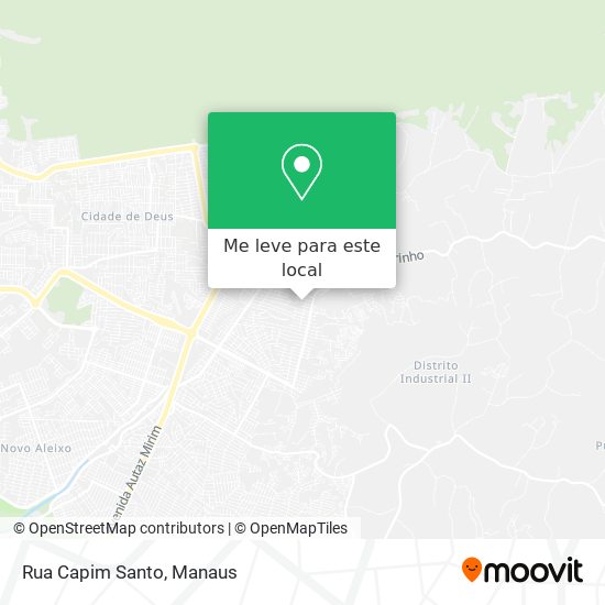 Rua Capim Santo mapa