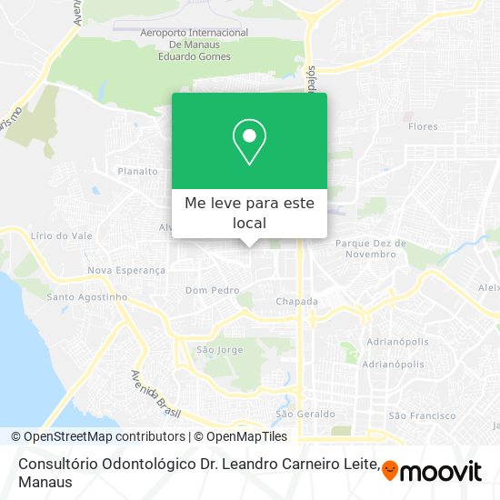 Consultório Odontológico Dr. Leandro Carneiro Leite mapa