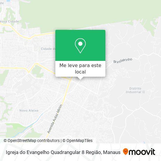 Igreja do Evangelho Quadrangular 8 Região mapa