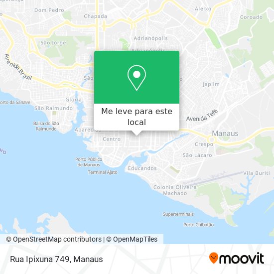 Rua Ipixuna 749 mapa