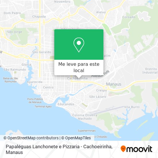 Papaléguas Lanchonete e Pizzaria - Cachoeirinha mapa