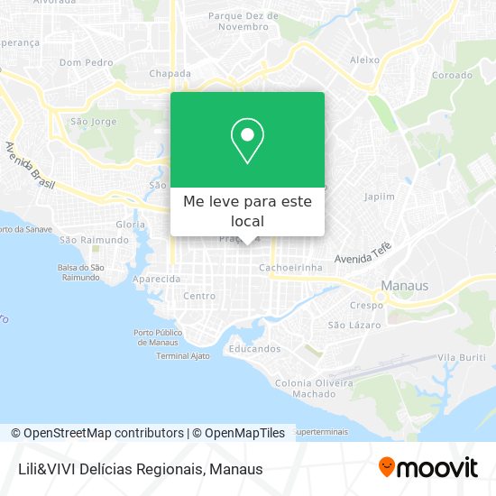 Lili&VIVI Delícias Regionais mapa
