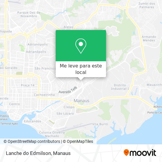 Lanche do Edmilson mapa