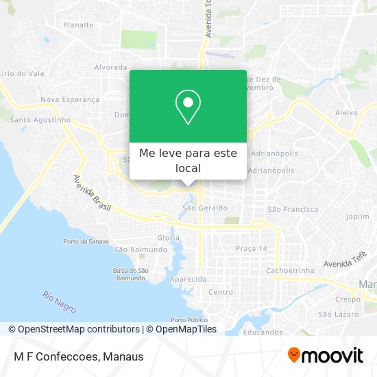 M F Confeccoes mapa