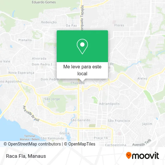 Raca Fla mapa