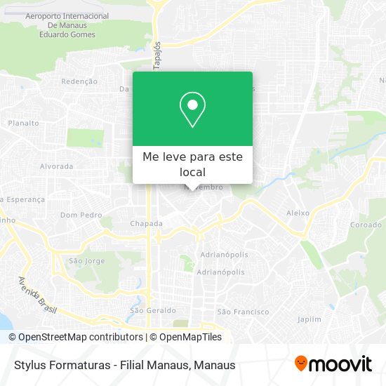 Stylus Formaturas - Filial Manaus mapa