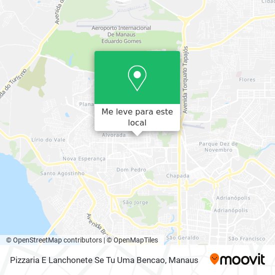 Pizzaria E Lanchonete Se Tu Uma Bencao mapa