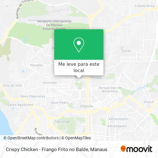 Crispy Chicken - Frango Frito no Balde mapa