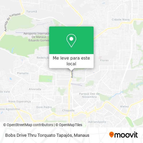 Bobs Drive Thru Torquato Tapajós mapa
