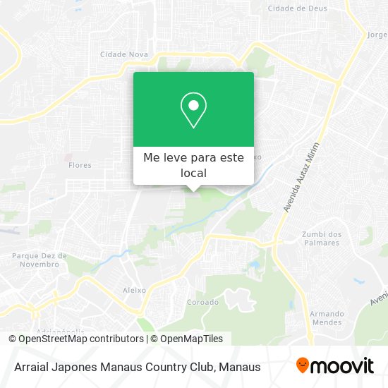 Arraial Japones Manaus Country Club mapa