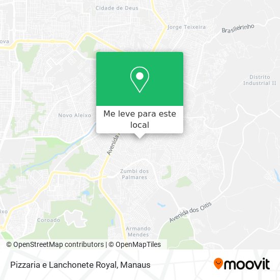Pizzaria e Lanchonete Royal mapa