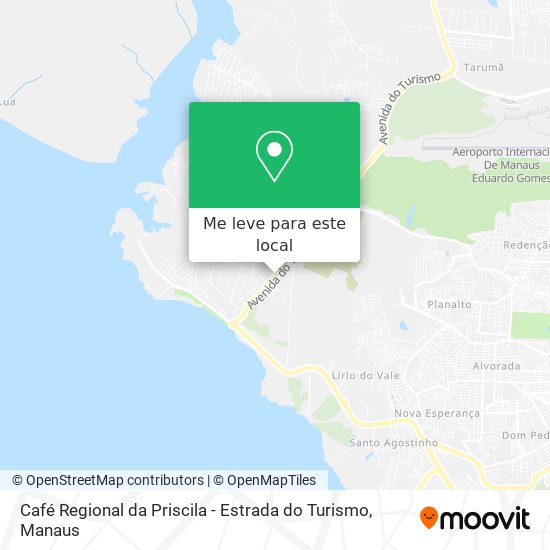 Café Regional da Priscila - Estrada do Turismo mapa