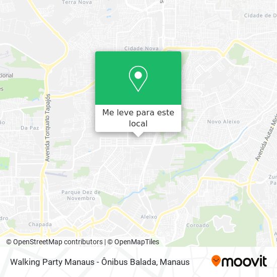 Walking Party Manaus - Ônibus Balada mapa