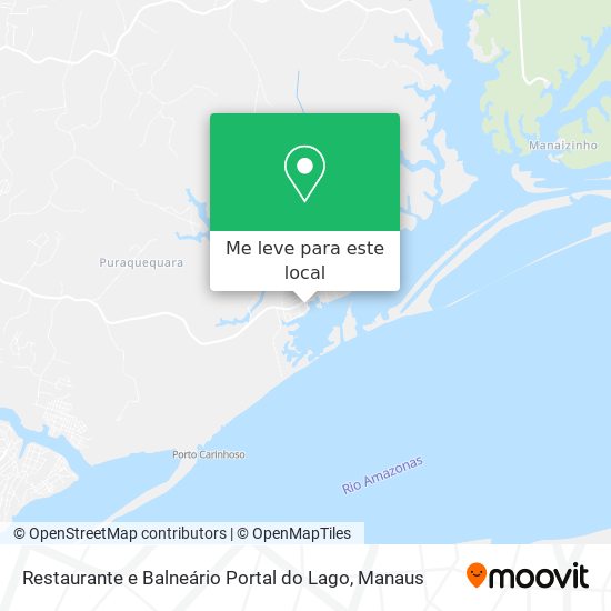 Restaurante e Balneário Portal do Lago mapa