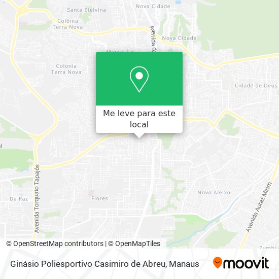 Ginásio Poliesportivo Casimiro de Abreu mapa