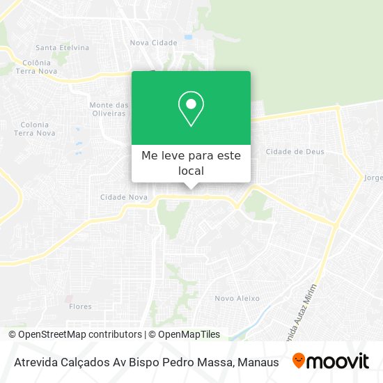 Atrevida Calçados Av Bispo Pedro Massa mapa