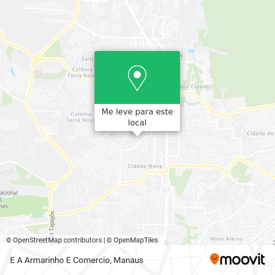 E A Armarinho E Comercio mapa