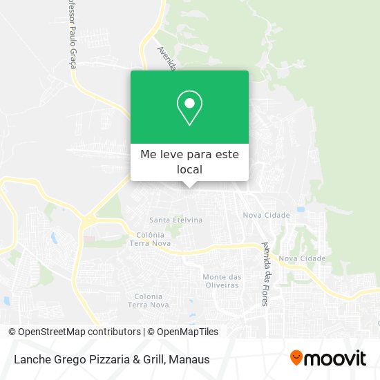 Lanche Grego Pizzaria & Grill mapa