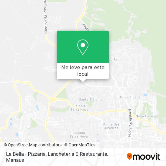 La Bella - Pizzaria, Lancheteria E Restaurante mapa