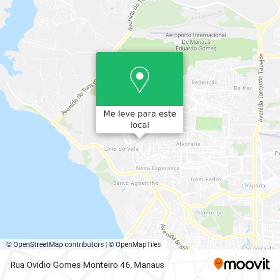 Rua Ovídio Gomes Monteiro 46 mapa