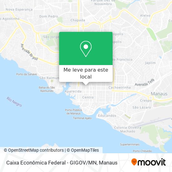 Caixa Econômica Federal - GIGOV / MN mapa