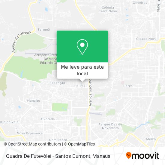 Quadra De Futevôlei - Santos Dumont mapa