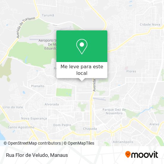 Rua Flor de Veludo mapa