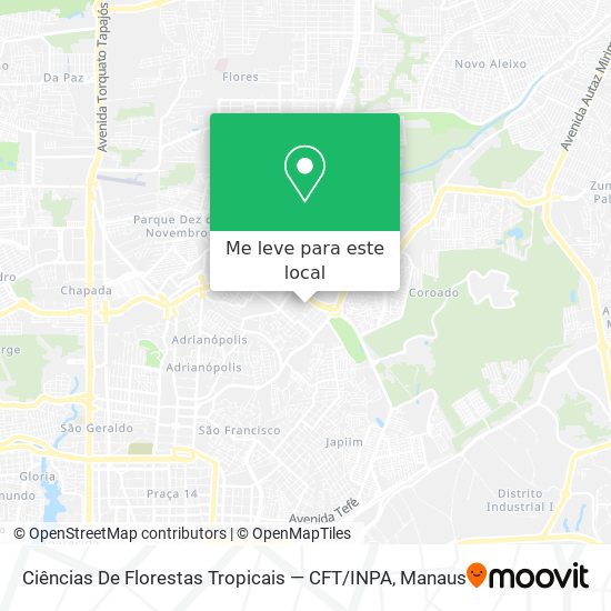 Ciências De Florestas Tropicais — CFT / INPA mapa