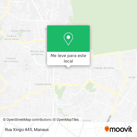Rua Xingu 445 mapa