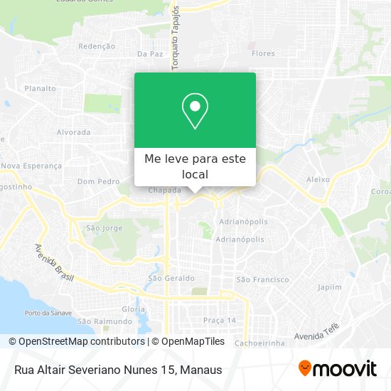 Rua Altair Severiano Nunes 15 mapa